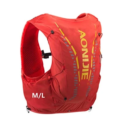 Image of AONIJIE 12L Professional Lightweight Cross Country Backpack Outdoor Hydration Hiking Camping Climbing (Orange M/L)