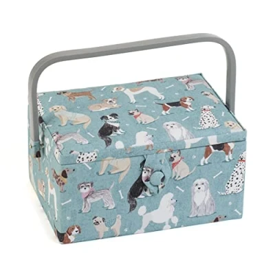 Image of Hobby Gift Medium Sewing Craft Storage Box, Dogs