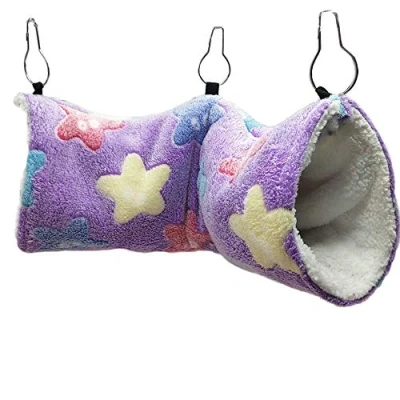 Image of Oncpcare Hanging Tunnel for Small Animals, Hamster toys, Sugar Glider Hammock Cage Accessories Bedding Chinchilla Ferret Squirrel Guinea Pig Rat Playing Sleeping