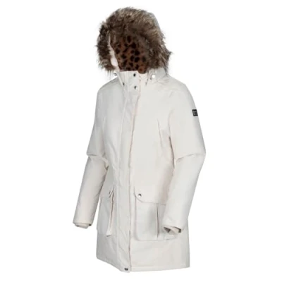 Image of Regatta Sefarina Waterproof Brethable Isotex 10000 Heavyweight Fill Durable Water Repellent Finish Internal Security Pocket Jacket Lightvanilla, 26