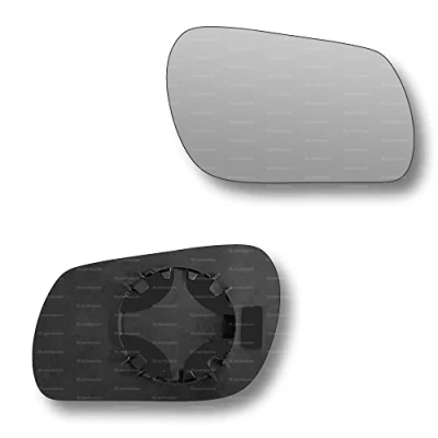 Image of Less4spares Replacement Wing Mirror Glass Right Compatible with Mazda 3 2003 2009 CLIP ON Driver Off side Convex