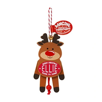Image of History &amp; Heraldry Personalised Dancing Christmas tree Decorations (Ellie)