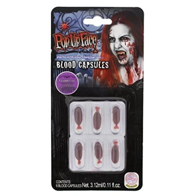 Image of Zac&#039;s Alter Ego 6 Blood Capsules Perfect for Halloween