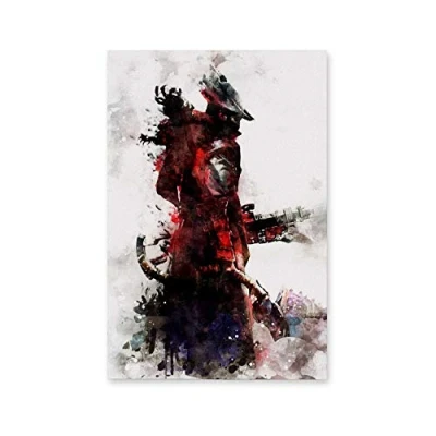 Image of UNGGOY Bloodborne Canvas Art Poster and Wall Picture Print Modern Family bedroom Decor Posters 20x30inch(50x75cm)