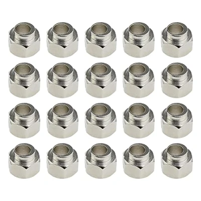Image of Create idea 20pcs Eccentric Spacers 5MM M5 Bore Carbon Steel Nickel Plated Fit for V groove Wheel Aluminium Extrusion 3D Printer Repra CNC