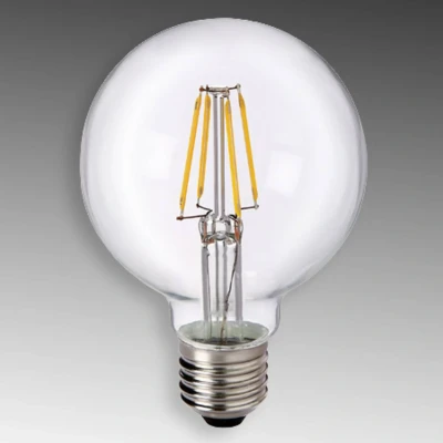 Image of Sylvania Toledo Retro G80 LED Lamp, 640lm Luminous Flux, E27 Cap/Base, Clear Finish, 5 W, Homelight