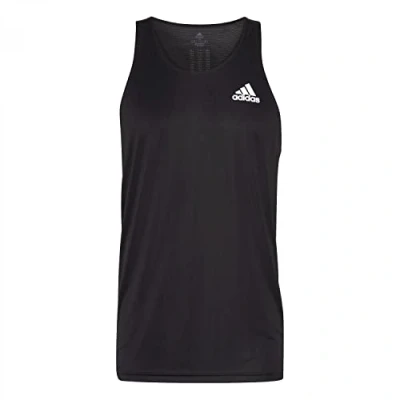Image of Adidas HB7457 OWN THE RUN SGL Vest Men&#039;s black/REFLECTIVE SILVER S
