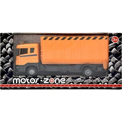 Image of Peterkin MOTOR ZONE from Dump Truck Construction Toy Vehicle 16cm Orange free wheeling with detailed features and moving parts 1:48 Scale Diecast Vehicles Ages 3+