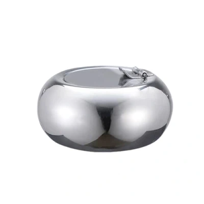 Image of 1 Piece Stainless Steel Ashtray, Ashtray With Lid, Cigarette, Cigar Large Capacity Reusable Windproof, Fireproof And Odorproof, Suitable For Indoor Outdoor Use