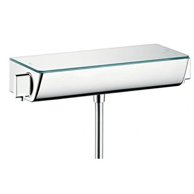 Image of hansgrohe replacement Ecostat Select thermostatic shower mixer, chrome