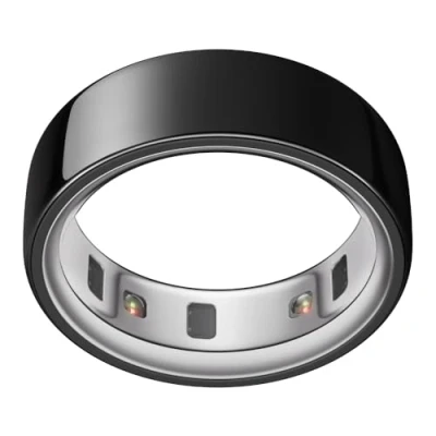 Image of OURA Ring 4 Black Size Smart First Sizing Kit Sleep Tracking Wearable Heart Rate Fitness Tracker Up to 8 Days Battery Life