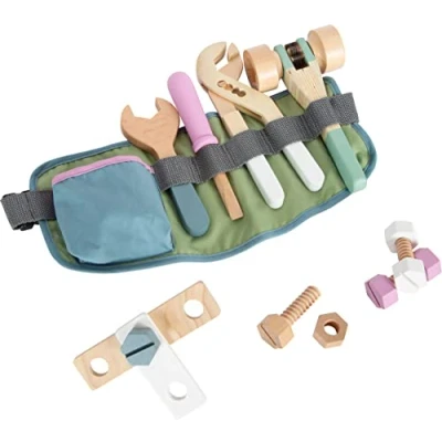 Image of Small Foot Nordic Belt with Wooden Tools for Children Adjustable Strap from 3 Years 11874 Toys, Multicolored