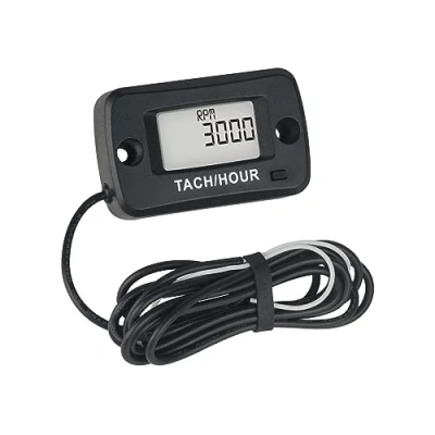 Image of Jayron JR HM019R Digital LCD Waterproof Gasoline Engine Hour Meter Tachometer Maintenance for Paramotors,Chainsaws,Generators,Mowesr,Model Boats