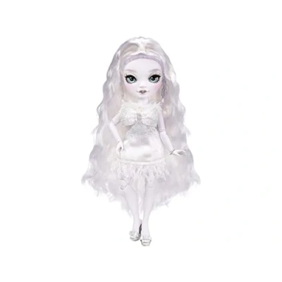 Image of Rainbow High Shadow Series NATASHA ZIMA Greyscale Fashion Doll With Wavy White Hair, Two Designer Outfits And Accessories Collectable For Kids Ages 6+