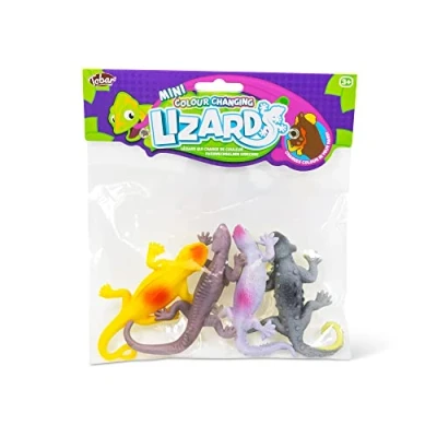 Image of Tobar 38469 Mini Changing Lizards 4PK, Assorted Designs and Colours