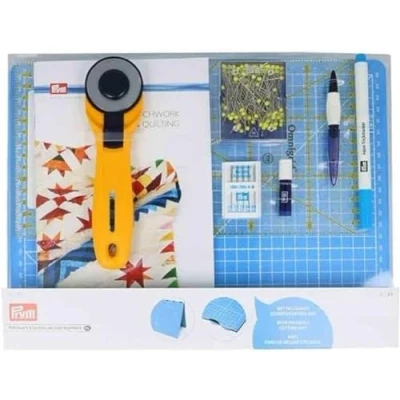 Image of Prym Patchwork &amp; Quilting Starter Set, Blue, Yellow, One Size