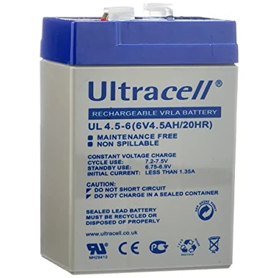 Image of HQ 6V 4Ah Universal Sealed Rechargeable Lead Acid Battery