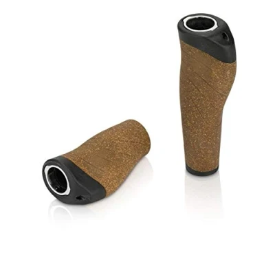 Image of XLC GR S32 Bicycle Grip, Brown/Black, 135/92 mm