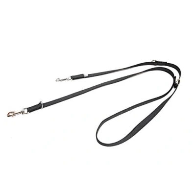 Image of Color &amp; Gray Adjustable Super Grip Leash, 20 mm x 2,2 m, Black