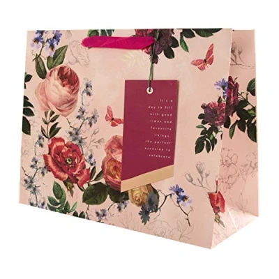 Image of Hallmark Multi Occasion Large Gift Bag Elegant Floral Design