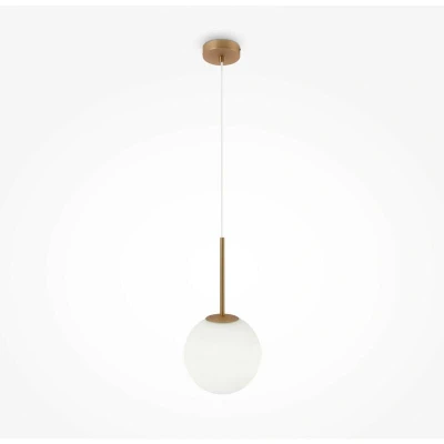 Image of Maytoni Basic Form Large Modern Globe Pendant Ceiling Light Gold E14