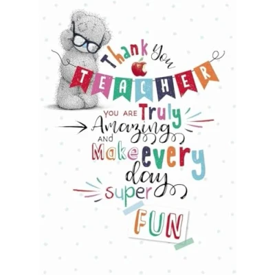 Image of Me To You Tatty Teddy Thank Teacher Card