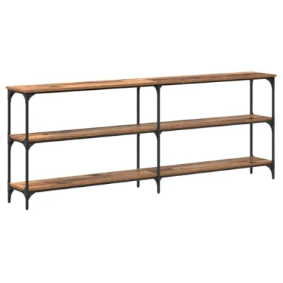 Image of vidaXL Vintage Wood Console Table 200 x 29 75 cm Engineered