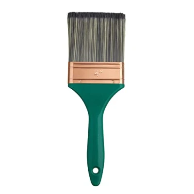 Image of ProDec PRWB4 4 inch Trade Professional Wall Brush for Fast Painting with Emulsion Paints on Walls and Ceilings, 4&quot; 100mm, Green