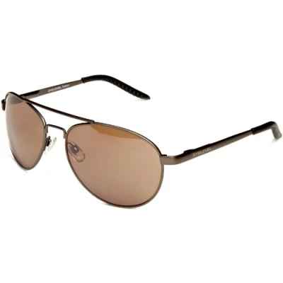 Image of Eyelevel Commander Pilot Style Unisex Adult Sunglasses Brown One Size