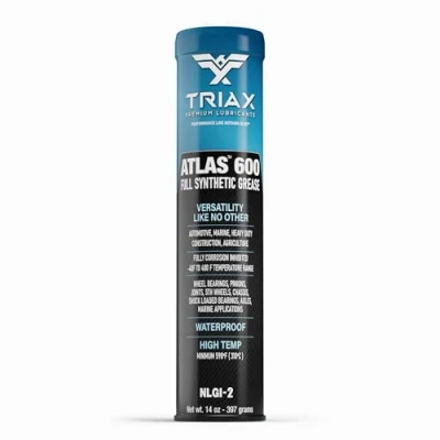 Image of TRIAX Atlas 600 Blue Grease: Full Synthetic, NLGI 2, Heavy Duty, &gt;204C High Temp, Marine, Waterproof, Strong Adhesion, Superior EP, Ideal for Wheel Bearings &amp; Load App.