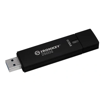 Image of Kingston IronKey D500S hardware encrypted USB flash drive 512GB FIPS 140 3 Lvl (Pending) AES 256 IKD300S/512GB