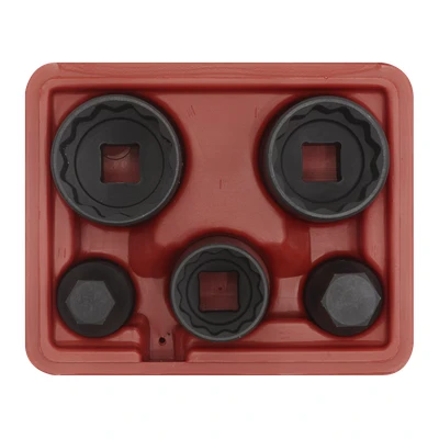 Image of Sealey Impact Hub Socket &amp; Bit Set 5pc 12 Point 1/2&quot;Sq Drive