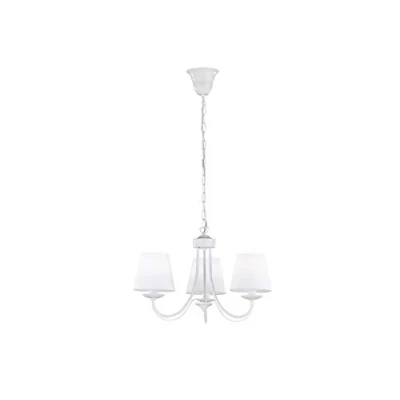 Image of Trio Lighting Cortez chandelier, white, 3 bulb