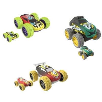 Image of Exost 20650 Jump Pack of 3 Friction 8 cm Changing Water Colour Collector Toy Age 5+, Set Mini Cars