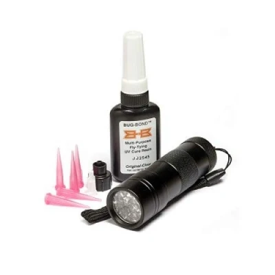 Image of Bug Bond Multi LED Light Kit for fly Tying, includes tips, tying