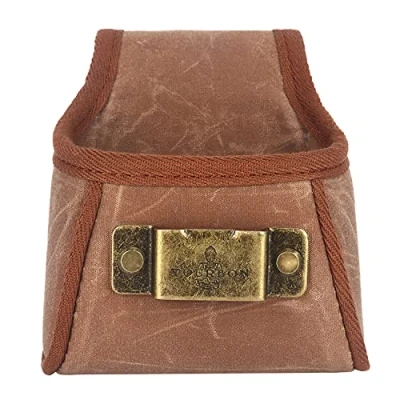 Image of TOURBON Wax Canvas Nail Pouch Carpenters Tool Bag Tape Measures Holder