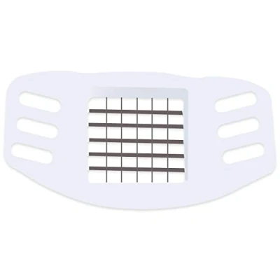 Image of AEX Potato Chipper Stainless Steel Chip Cutter &amp; Garden Shredder French Fries Cutter, Veggie Slicer Boil Egg Chopper [White]