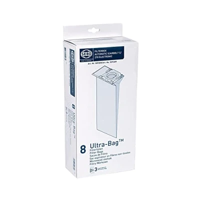 Image of SEBO 5093ER Electrostatic Fleece Bags for Upright Vacuum Cleaner, Pack of 8, White