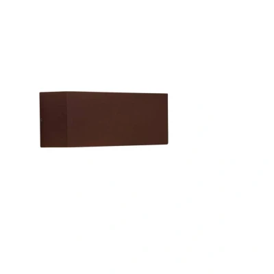 Image of Lucande Bente outdoor wall light, rust coloured, aluminium, 11 cm
