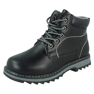 Image of Boys JCDees Ankle Boots N2062 Black Synthetic UK Size 2 EU 34 US 3
