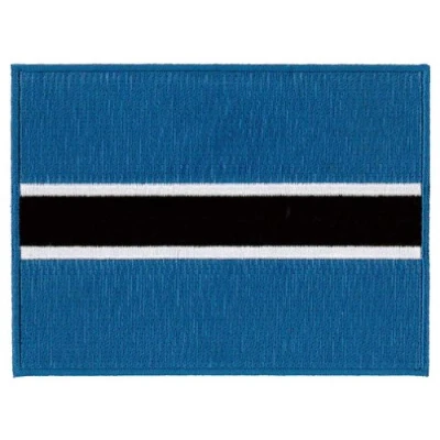 Image of Klicnow Botswana (embroidered) Country Flag Patch 12 cm X 9cm (4 3/4&quot; 31/2&quot;) approx