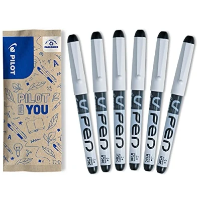 Image of Pilot Vpen Disposable Fountain Pen Black (Pack of 6)