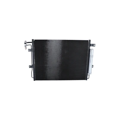Image of JRB500250, JRB500270, LR015556, LR018405 Condenser NRF EASY FIT 350330 with dryer, seal ring 15,5mm 10,1mm Aluminium 585mm