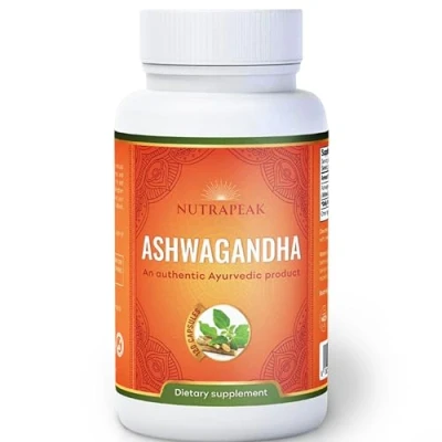 Image of Nutrapeak Ayurveda Ashwagandha Capsules Herbal Stress and Anxiety Relief 1000mg Withssania Somnifera Root Powder Extract 120 Count Vegan, Plant Based, Non GMO, Gluten Free