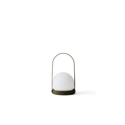 Image of Audo Copenhagen Carrie LED light with a battery, IP44, olive