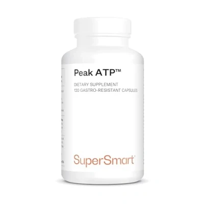 Image of Supersmart Peak ATP (Adenosine TriphosPhate) 400 mg Per Day Sport Supplement Increases Muscles Performance Restores Energy Levels &amp; Reduces Fatigue Gluten Free 120 DR Capsules