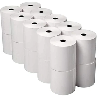 Image of 80 x Thermal Till Roll Epos Receipt Paper 5 Box 100 Rolls 12.7mm Core 80x78 Fit Epson TM T90