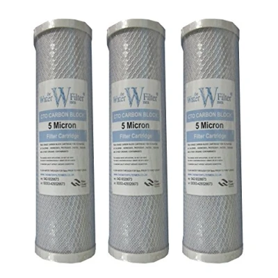 Image of Reverse Osmosis System 10&quot; Carbon Block Water Filter Cartridges (Box of 3)
