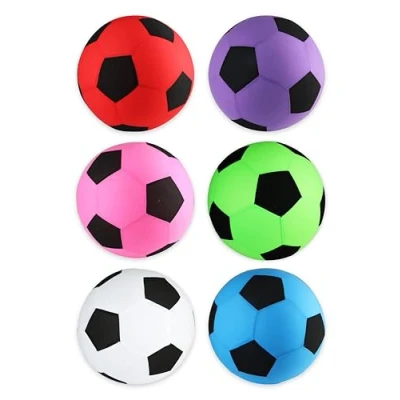 Image of HENBRANDT Single Mega Football 45cm 6 Assorted Colours Large Outdoor Sports Toy, Inflatable Beach Ball, Kids Football, Garden Party Accessories