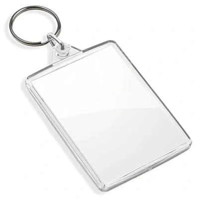 Image of DSL Blank Photo Insert Keychains (30 Pack) 50x35mm Translucent Clear Acrylic Key Rings for Double Sided Photos Small Picture Frames Family, Friends, Gifts &amp; Craft